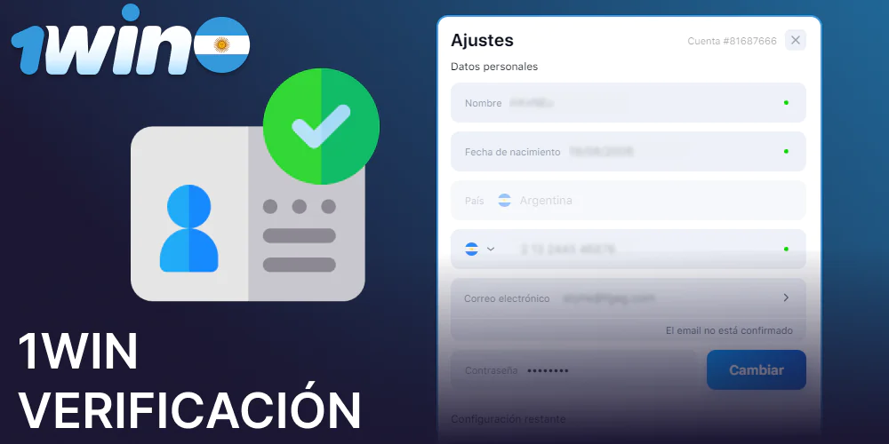 Guía para verificar una cuenta 1win para jugadores argentinos
