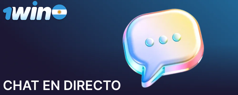 Póngase en contacto con el servicio de asistencia de 1win Argentina a través del chat en línea
