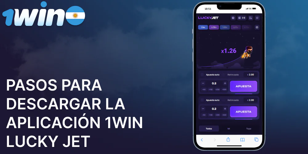 Guía de instalación del juego 1win Lucky Jet en dispositivos móviles