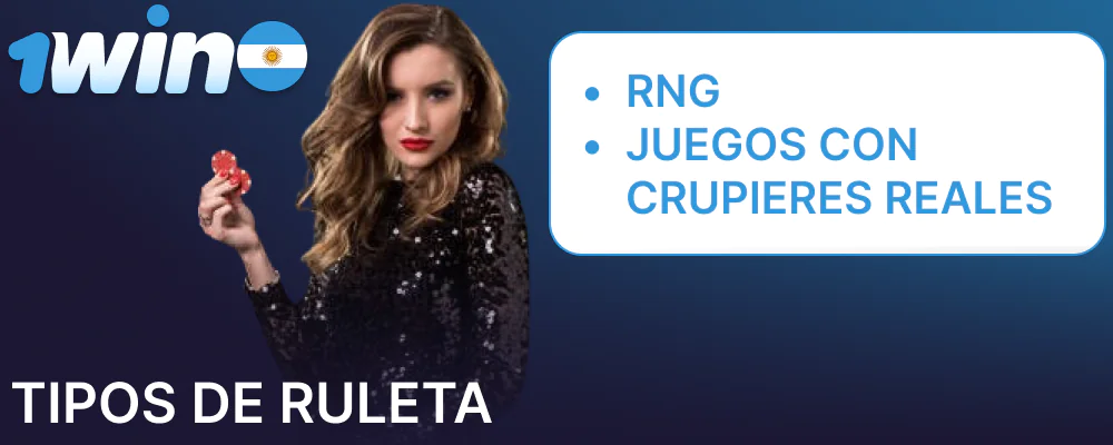 Tipos de juegos de ruleta disponible en 1win Argentina